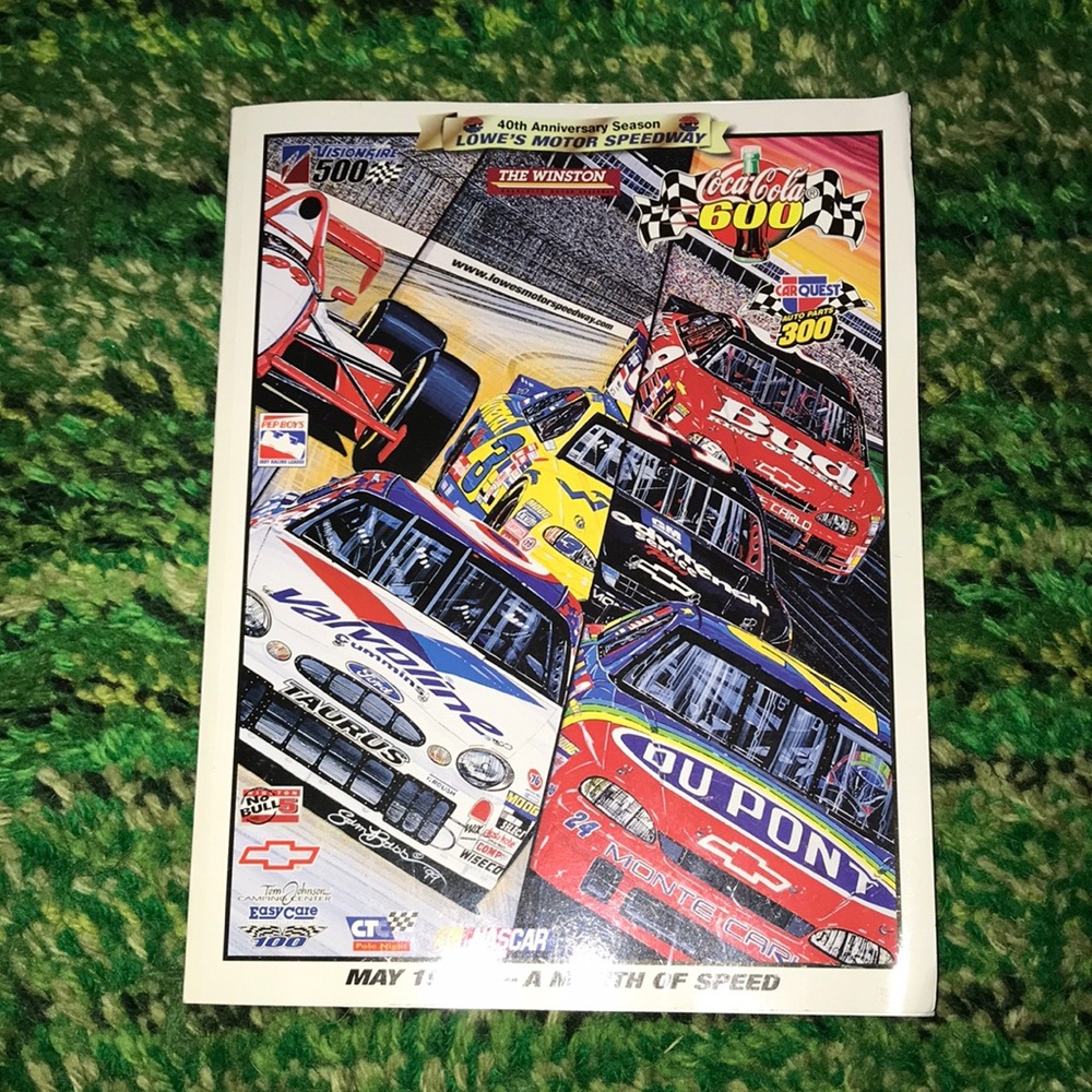 Nascar Multicolor Racing 1999 Lowes Motor Speedway Magazine
